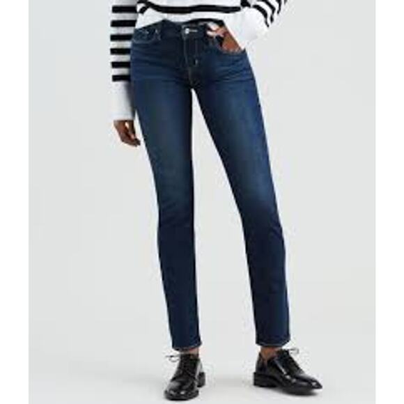 Levi's Women's Mid Rise Skinny Jeans Size 27 x 32 Embroidered Embellished - Picture 4 of 13